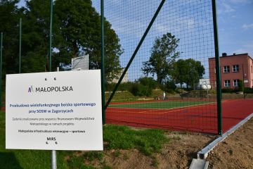 Nowe boisko przy SOSW w Zagorzycach